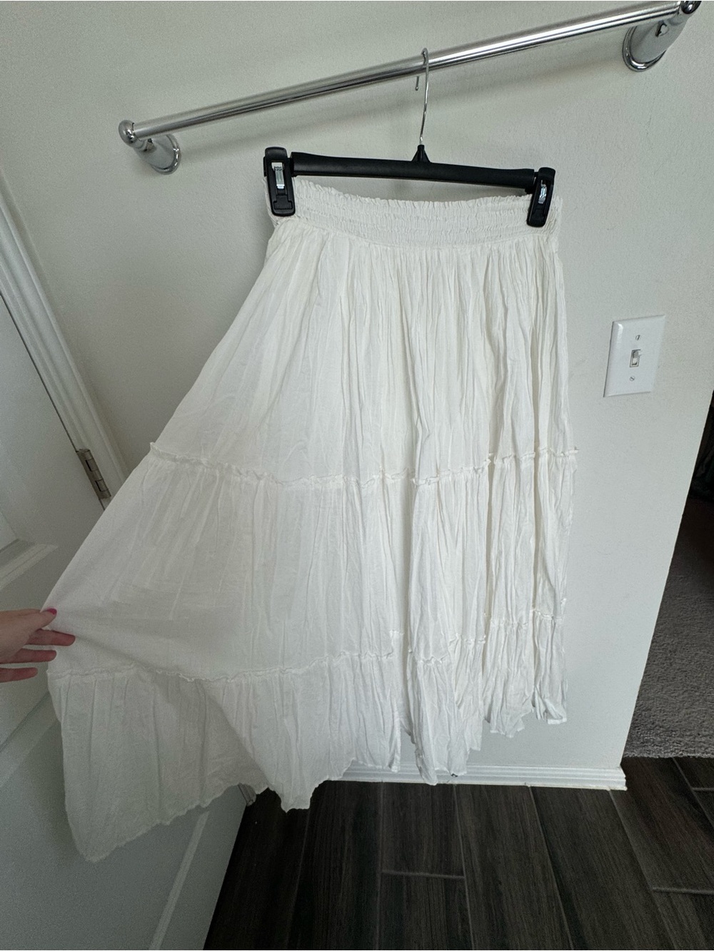 Lucky Brand White Tiered Maxi Skirt - Picture 4 of 4